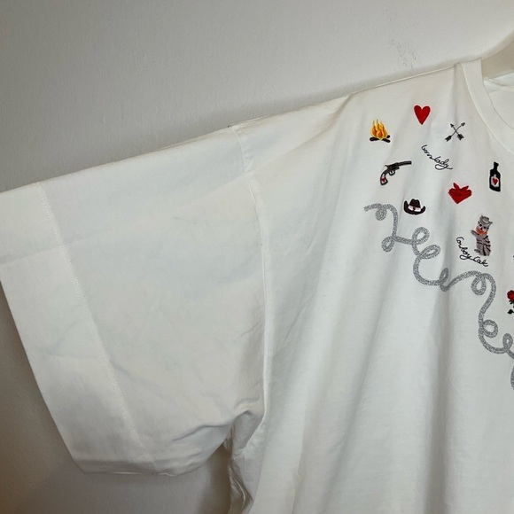 Rare Ganni Western Theme Loose Shirt Size M/L - Picture 4 of 12